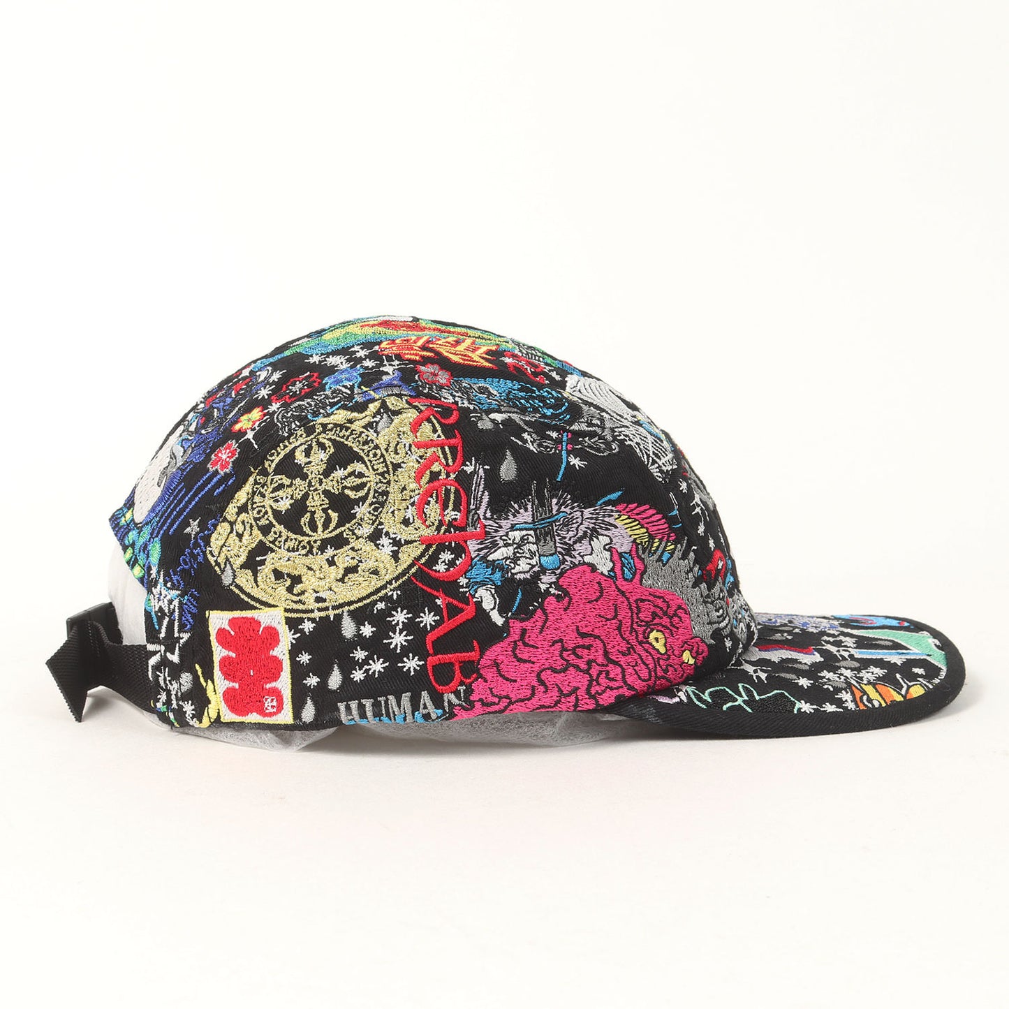 25SS ×葵産業 刺繍総柄 BOXロゴ キャンプキャップ(AOI Embroidered Camp Cap)