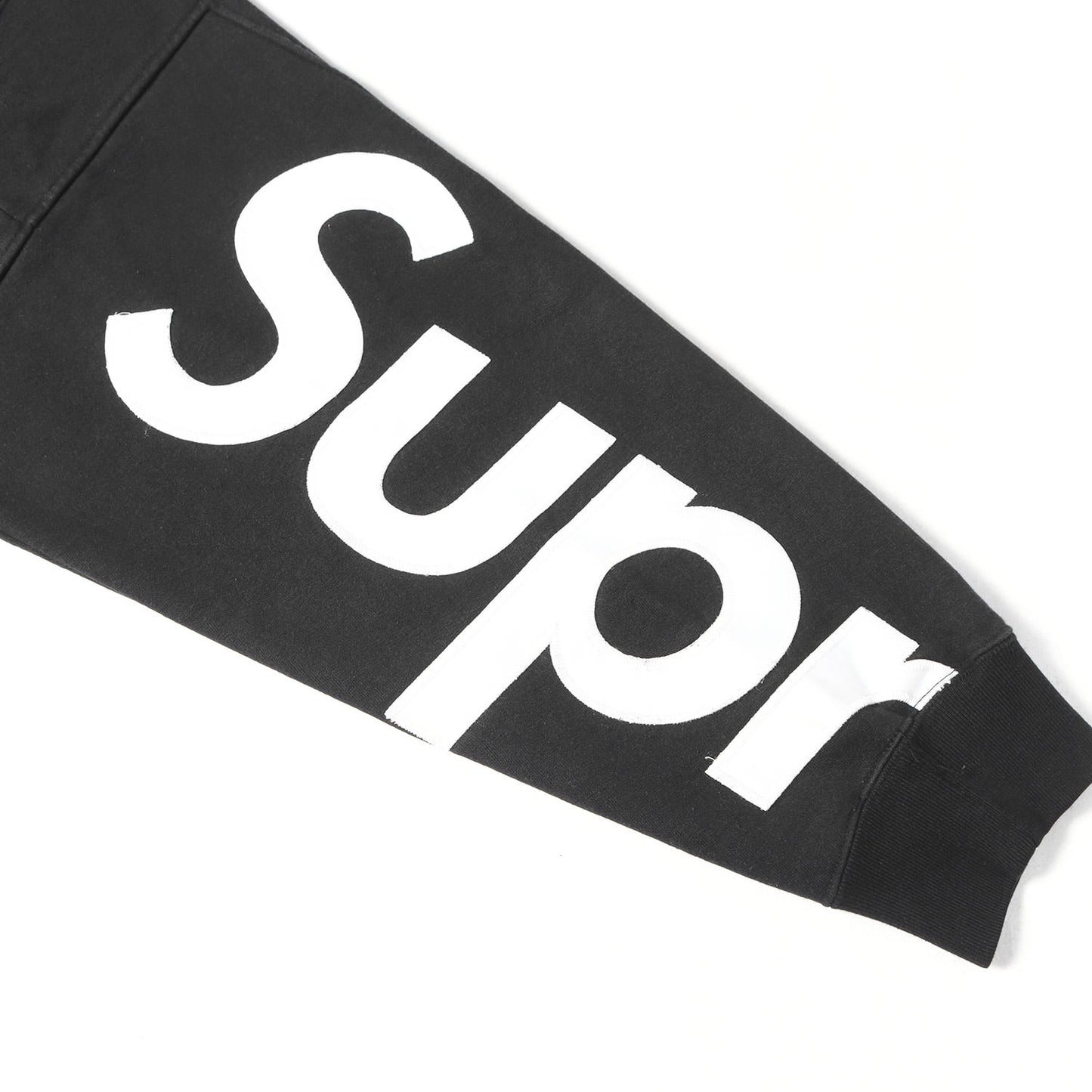 22SS 袖パネルロゴ スウェットパーカー (Cropped Panels Hooded Sweatshirt)