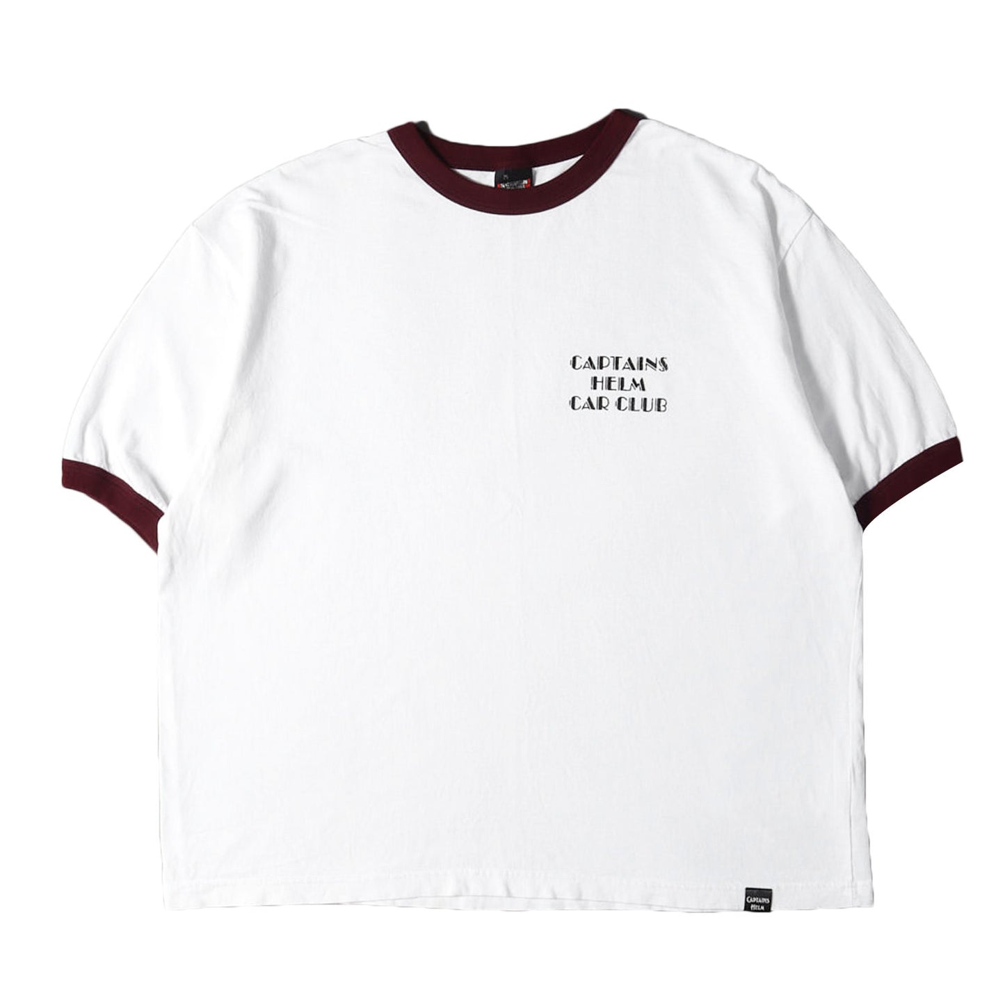 ×SCREEN STARS フロッキープリントロゴ リンガー Tシャツ