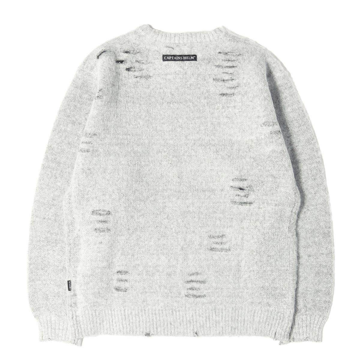 23AW クラッシュ加工 ニット セーター (WORN OUT CREW SWEATER)