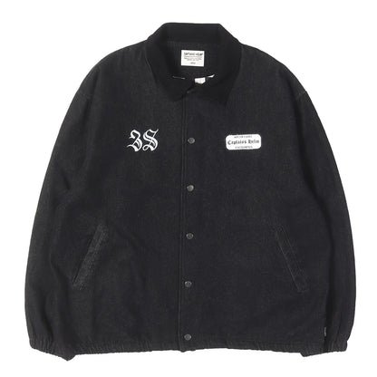 25SS 裏地チェッカー デニム コーチジャケット(38 LOGO DENIM COACH JKT)