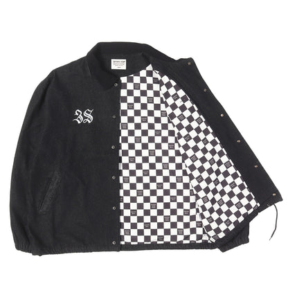25SS 裏地チェッカー デニム コーチジャケット(38 LOGO DENIM COACH JKT)