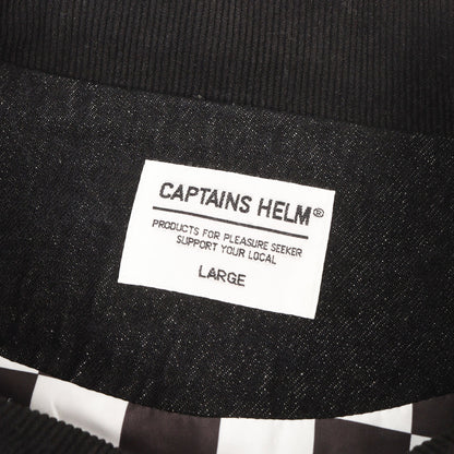 25SS 裏地チェッカー デニム コーチジャケット(38 LOGO DENIM COACH JKT)