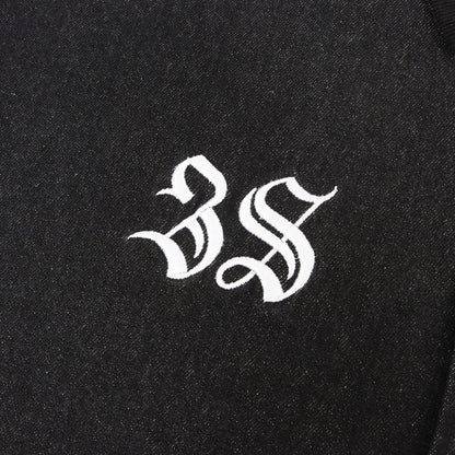 25SS 裏地チェッカー デニム コーチジャケット(38 LOGO DENIM COACH JKT)