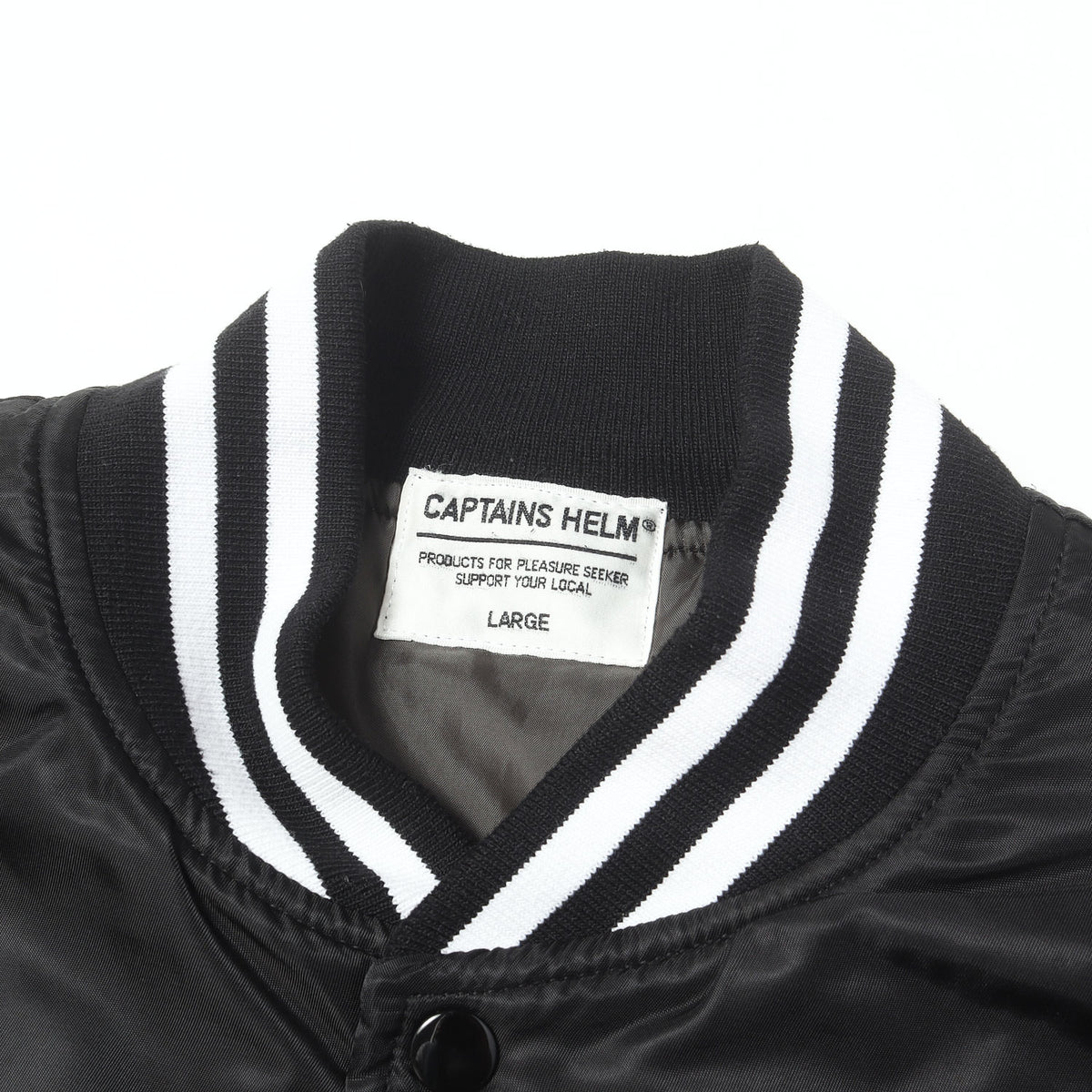 24SS ブランドロゴ ナイロンサテン スタジャン(LOGO STADIUM JACKET)