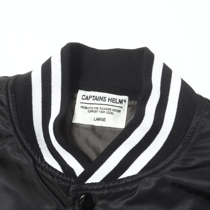 24SS ブランドロゴ ナイロンサテン スタジャン(LOGO STADIUM JACKET)