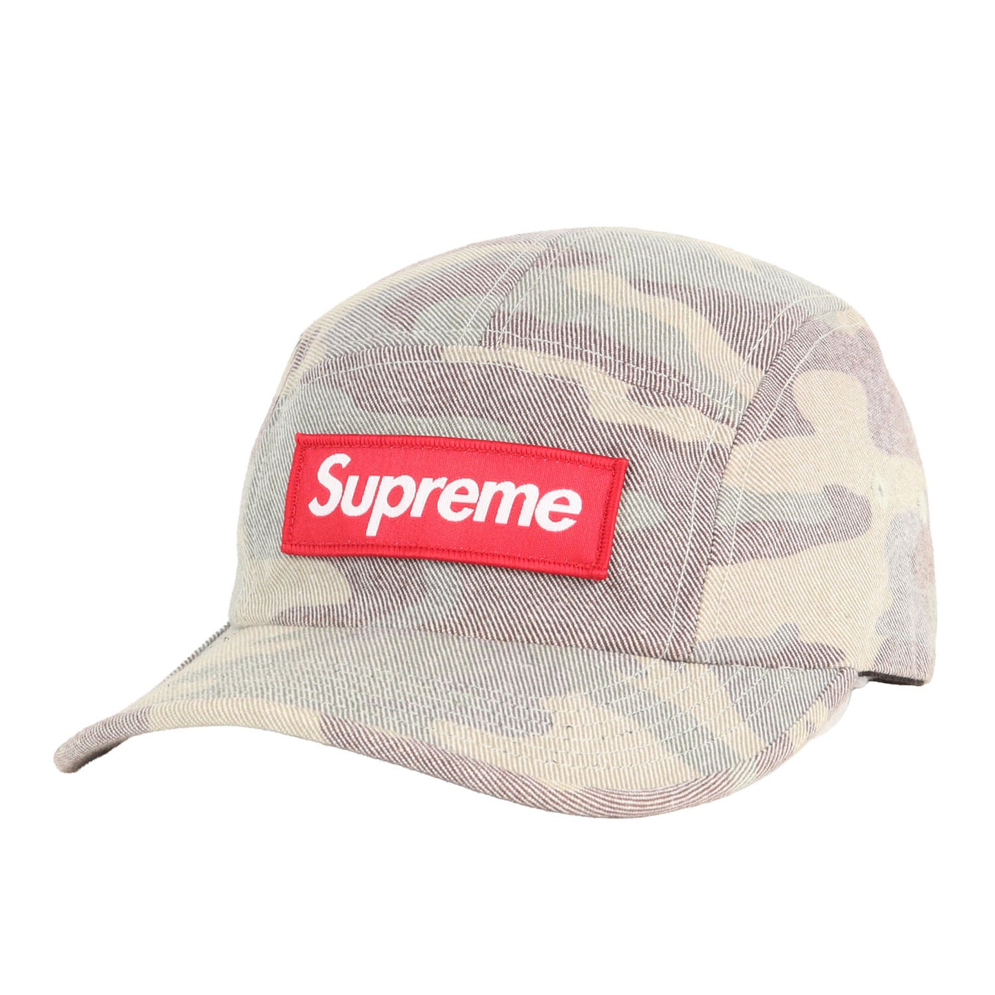 24SS カモフラージュ ウォッシュド BOXロゴ キャンプキャップ(Washed Out Camo Camp Cap)