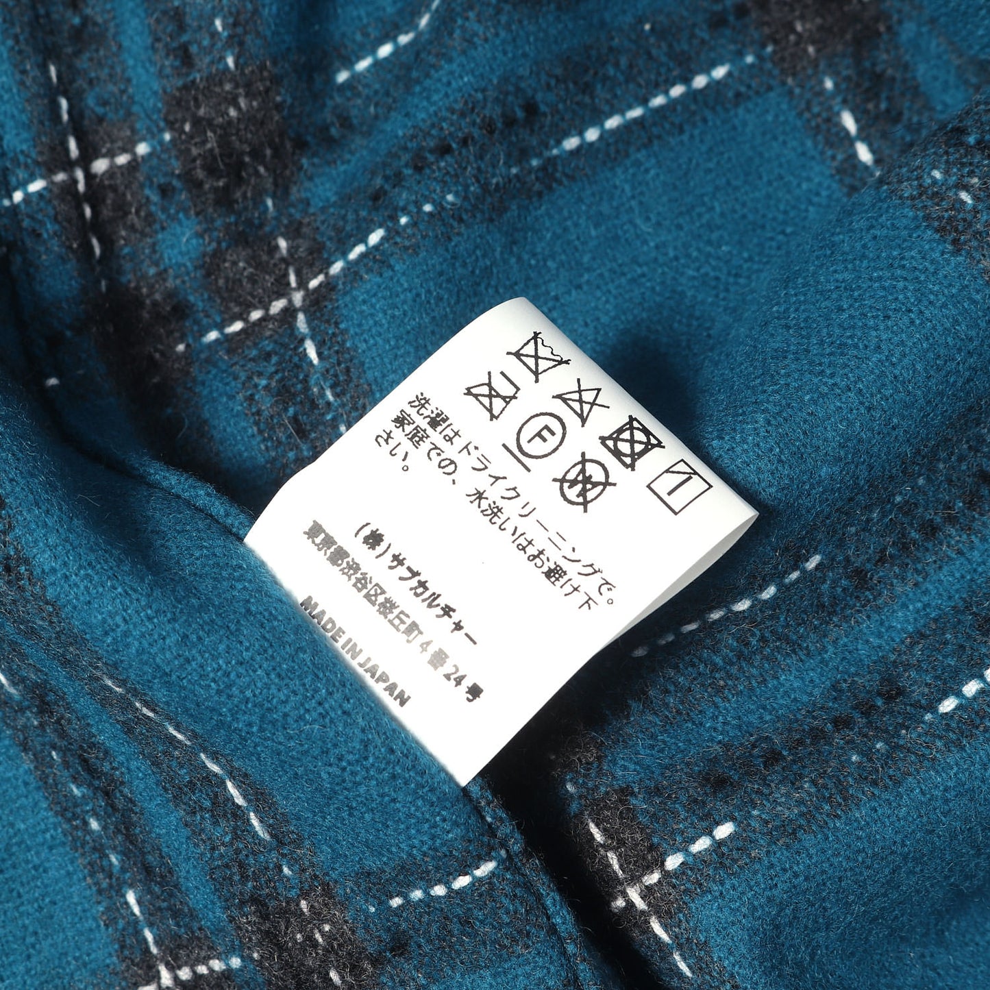 23AW オープンカラー ウール チェックシャツ(WOOL PLAID SHIRT)