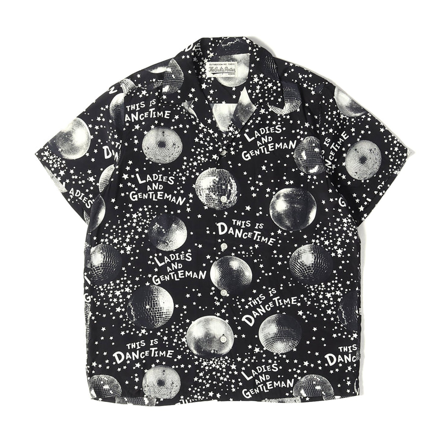 ミラーボール柄 レーヨン ハワイアンシャツ / アロハシャツ(MIRROR BALLS/S HAWAIIAN SHIRTS)