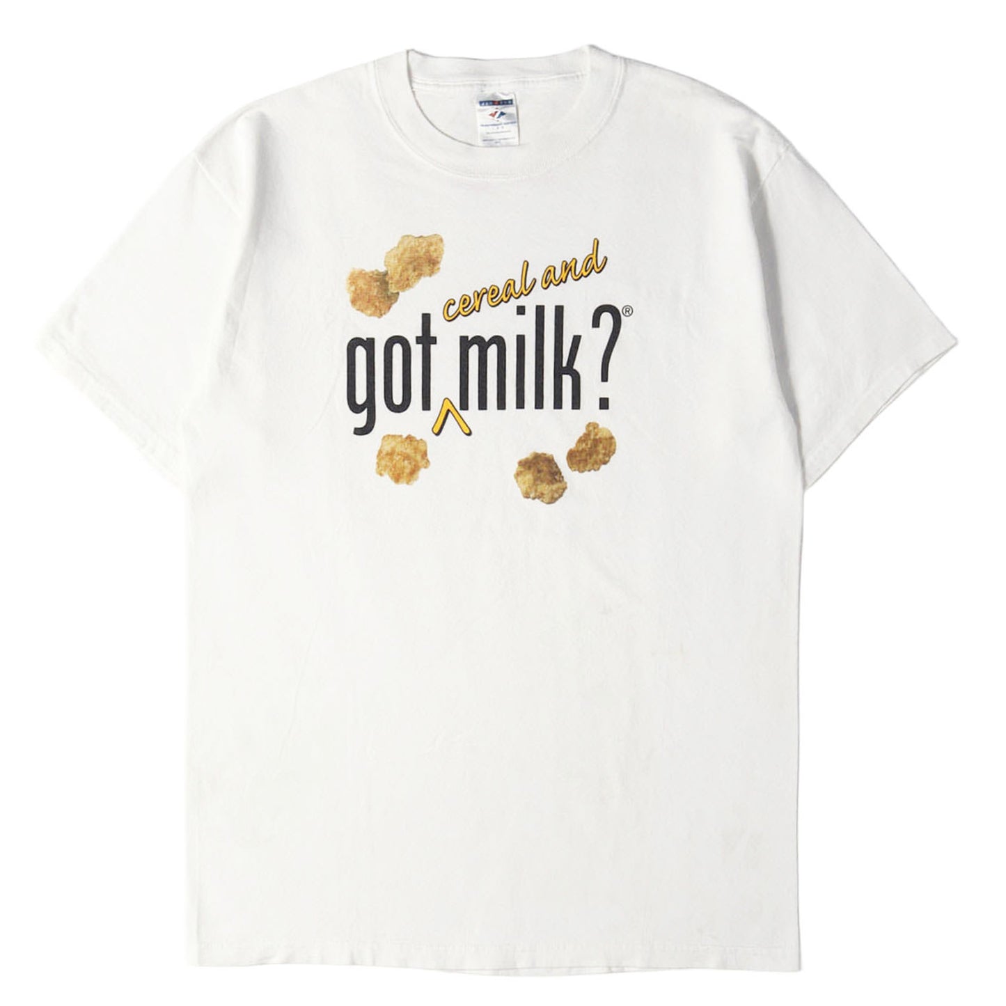 [Goodデザイン] 00s ケロッグ got milk? Tシャツ / ハイチ製 JERZEES