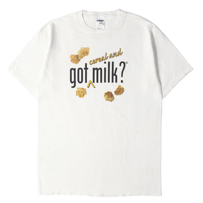 [Goodデザイン] 00s ケロッグ got milk? Tシャツ / ハイチ製 JERZEES
