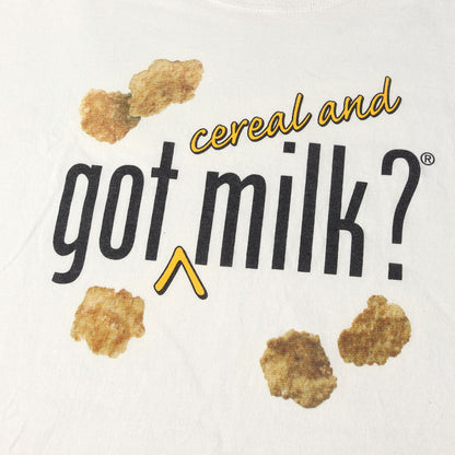 [Goodデザイン] 00s ケロッグ got milk? Tシャツ / ハイチ製 JERZEES