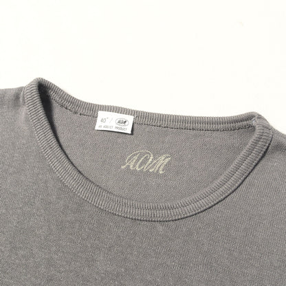 ACVM コットン/リネン ロングスリーブ ニット Tシャツ (COTTON LINEN RAMIE CREW NECK LONG SLEEVE KNIT TEE)