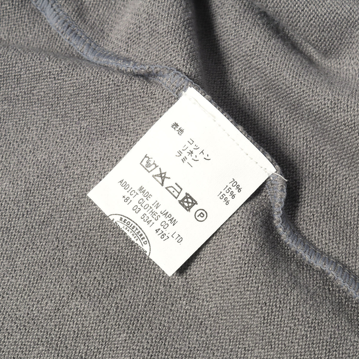 ACVM コットン/リネン ロングスリーブ ニット Tシャツ (COTTON LINEN RAMIE CREW NECK LONG SLEEVE KNIT TEE)