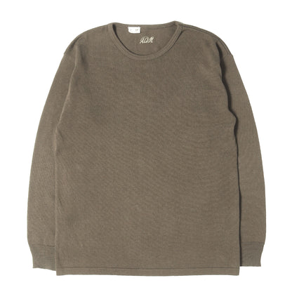 ACVM コットン/リネン ロングスリーブ ニット Tシャツ (COTTON LINEN RAMIE CREW NECK LONG SLEEVE KNIT TEE)