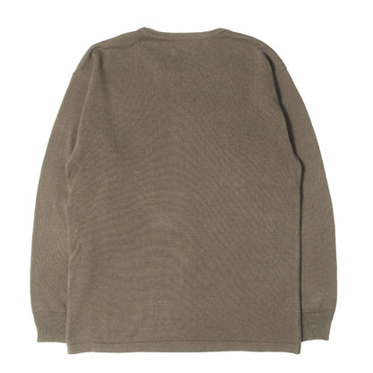 ACVM コットン/リネン ロングスリーブ ニット Tシャツ (COTTON LINEN RAMIE CREW NECK LONG SLEEVE KNIT TEE)