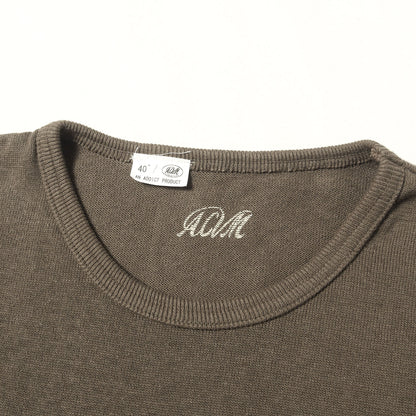 ACVM コットン/リネン ロングスリーブ ニット Tシャツ (COTTON LINEN RAMIE CREW NECK LONG SLEEVE KNIT TEE)