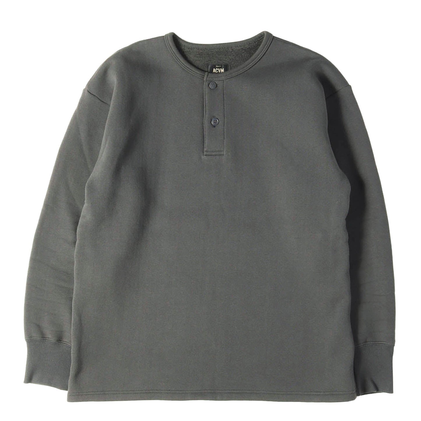 ヘンリーネック スウェット (FLEECE LINED HENLEY-NECK SWEATSHIRTS)