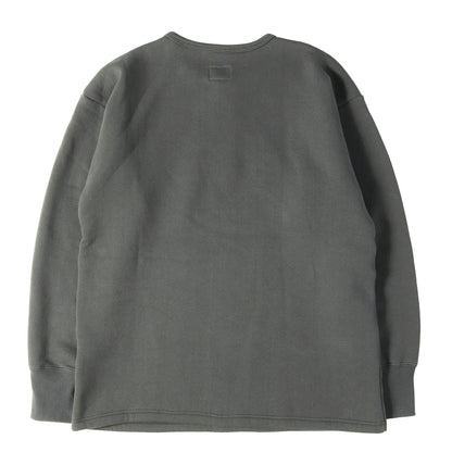 ヘンリーネック スウェット (FLEECE LINED HENLEY-NECK SWEATSHIRTS)