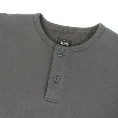 ヘンリーネック スウェット (FLEECE LINED HENLEY-NECK SWEATSHIRTS)