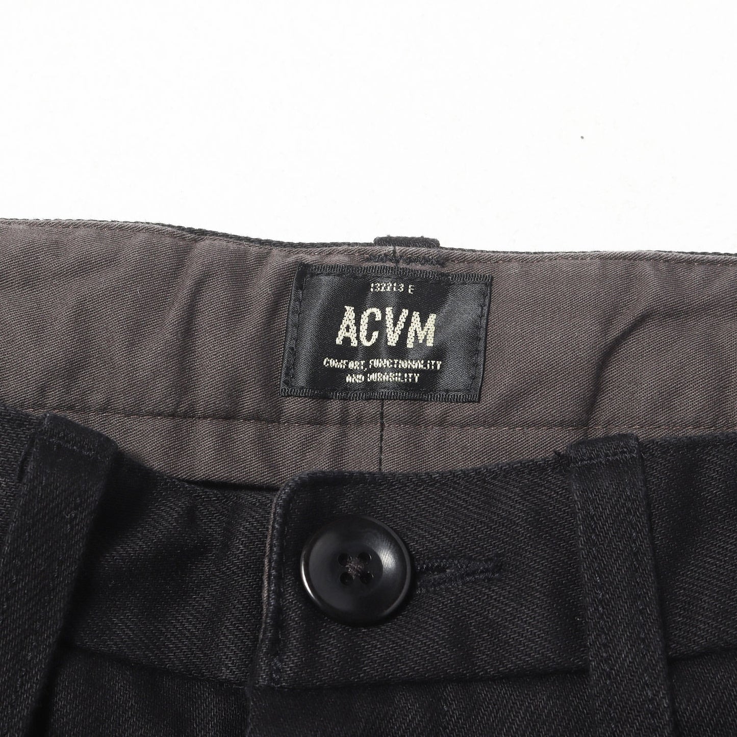 コットン カツラギ 1タック ワークパンツ(SINGLE PLEATED COTTON TWILL TROUSERS)