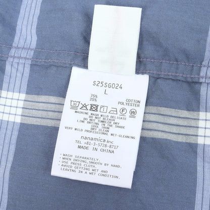 25SS オーバーサイズ オープンカラー パラカ チェックシャツ(PALAKA Check Shirt)
