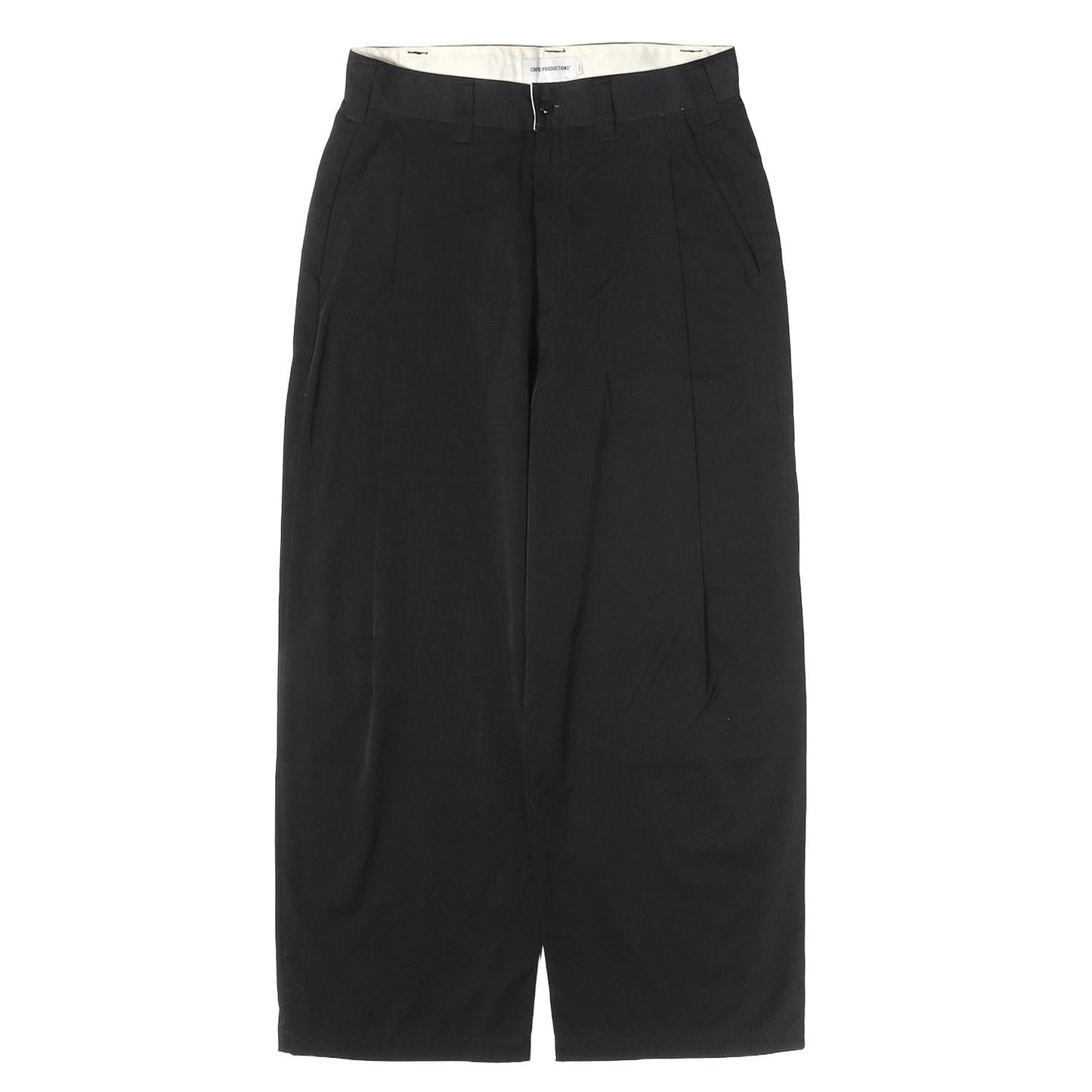 24SS 1タック ワイド ナイロンツイル チノパンツ(Nylon Chino Cloth 1 Tuck Trousers)