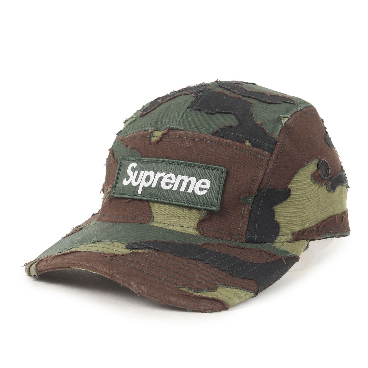25SS レイヤードカモ BOXロゴ キャンプキャップ(Layered Camo Camp Cap)