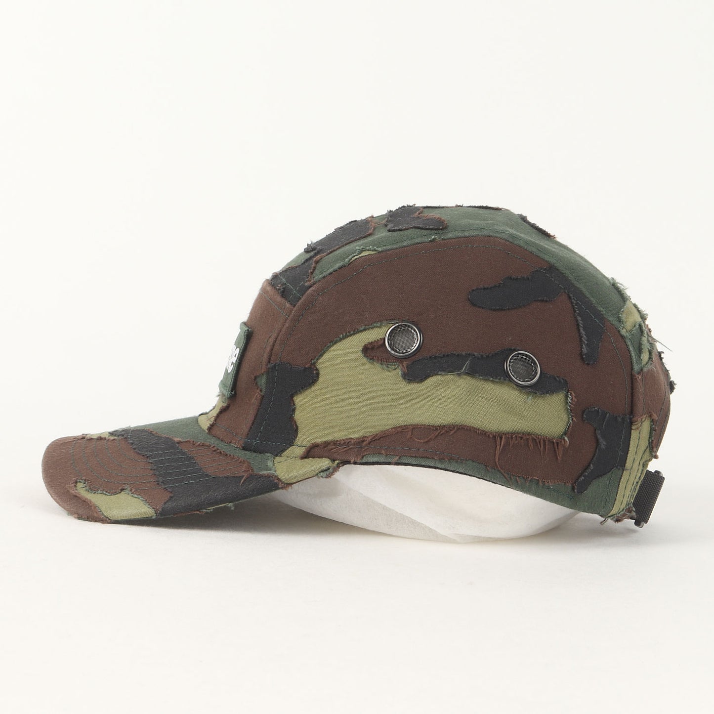 25SS レイヤードカモ BOXロゴ キャンプキャップ(Layered Camo Camp Cap)