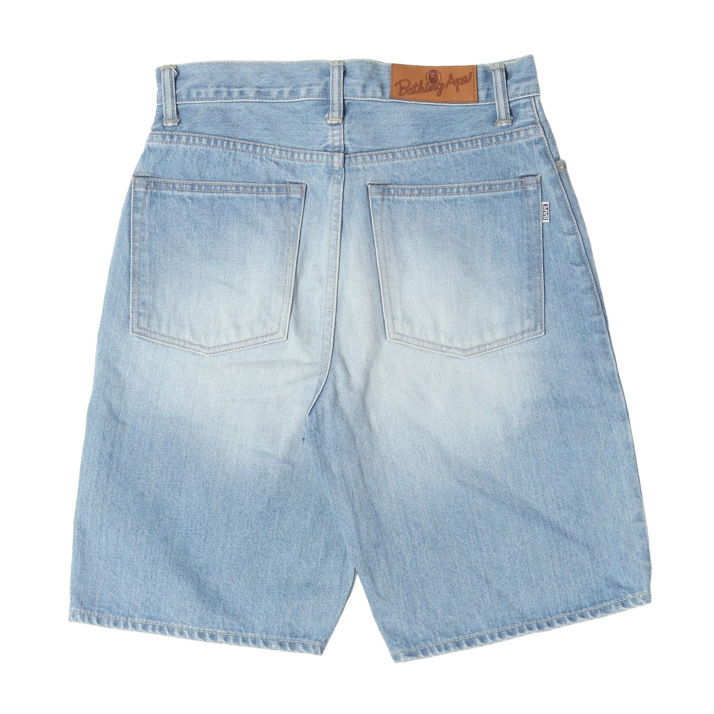 23SS ヴィンテージ加工 フロント ツインSTA デニムショーツ(Star Logo Denim Shorts)