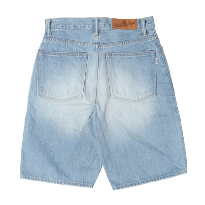 23SS ヴィンテージ加工 フロント ツインSTA デニムショーツ(Star Logo Denim Shorts)