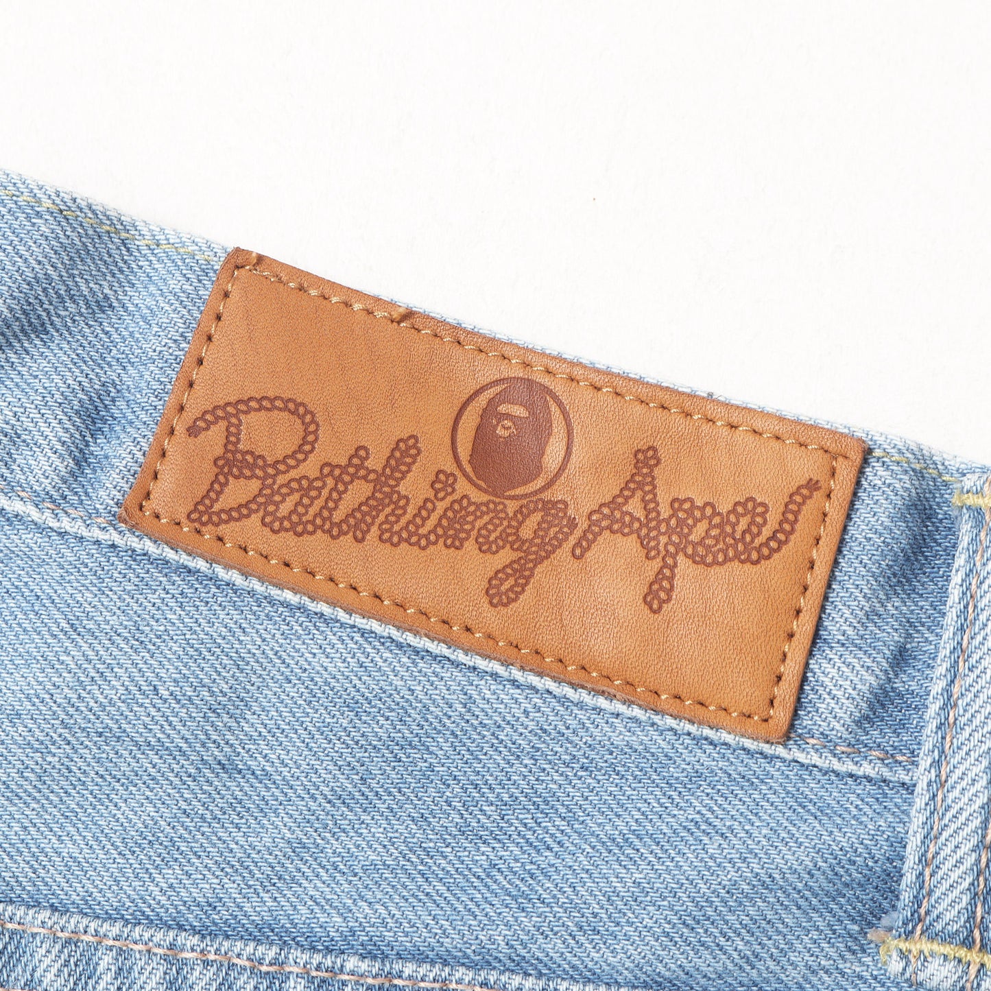 23SS ヴィンテージ加工 フロント ツインSTA デニムショーツ(Star Logo Denim Shorts)