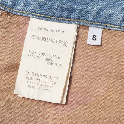 23SS ヴィンテージ加工 フロント ツインSTA デニムショーツ(Star Logo Denim Shorts)
