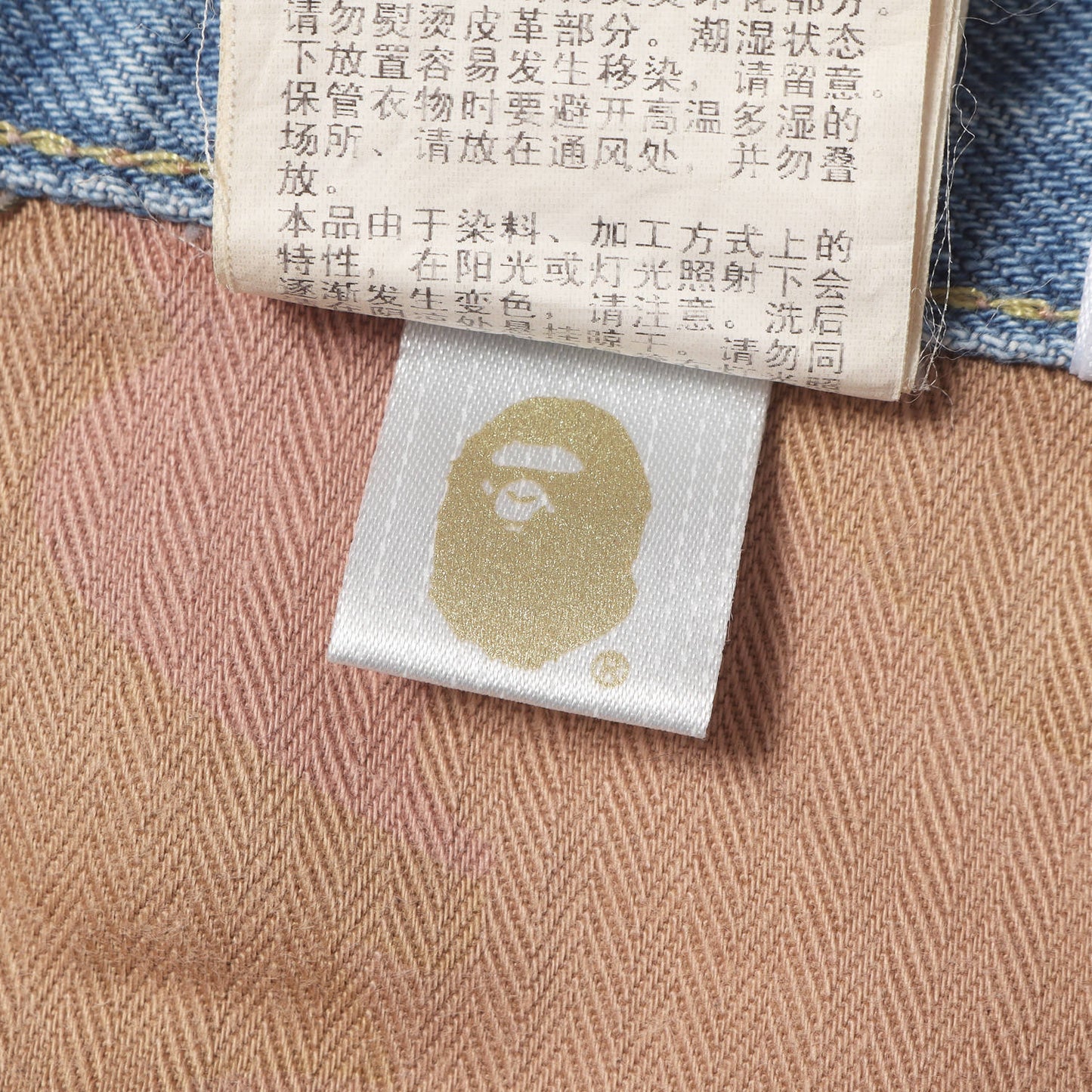 23SS ヴィンテージ加工 フロント ツインSTA デニムショーツ(Star Logo Denim Shorts)
