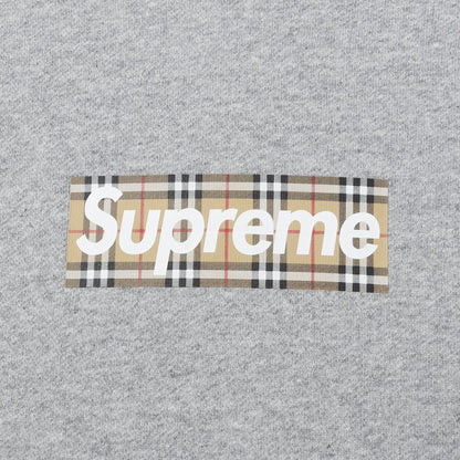 22SS ×Burberry ノバチェック BOXロゴ スウェットパーカー(Box Logo Hooded Sweatshirt)