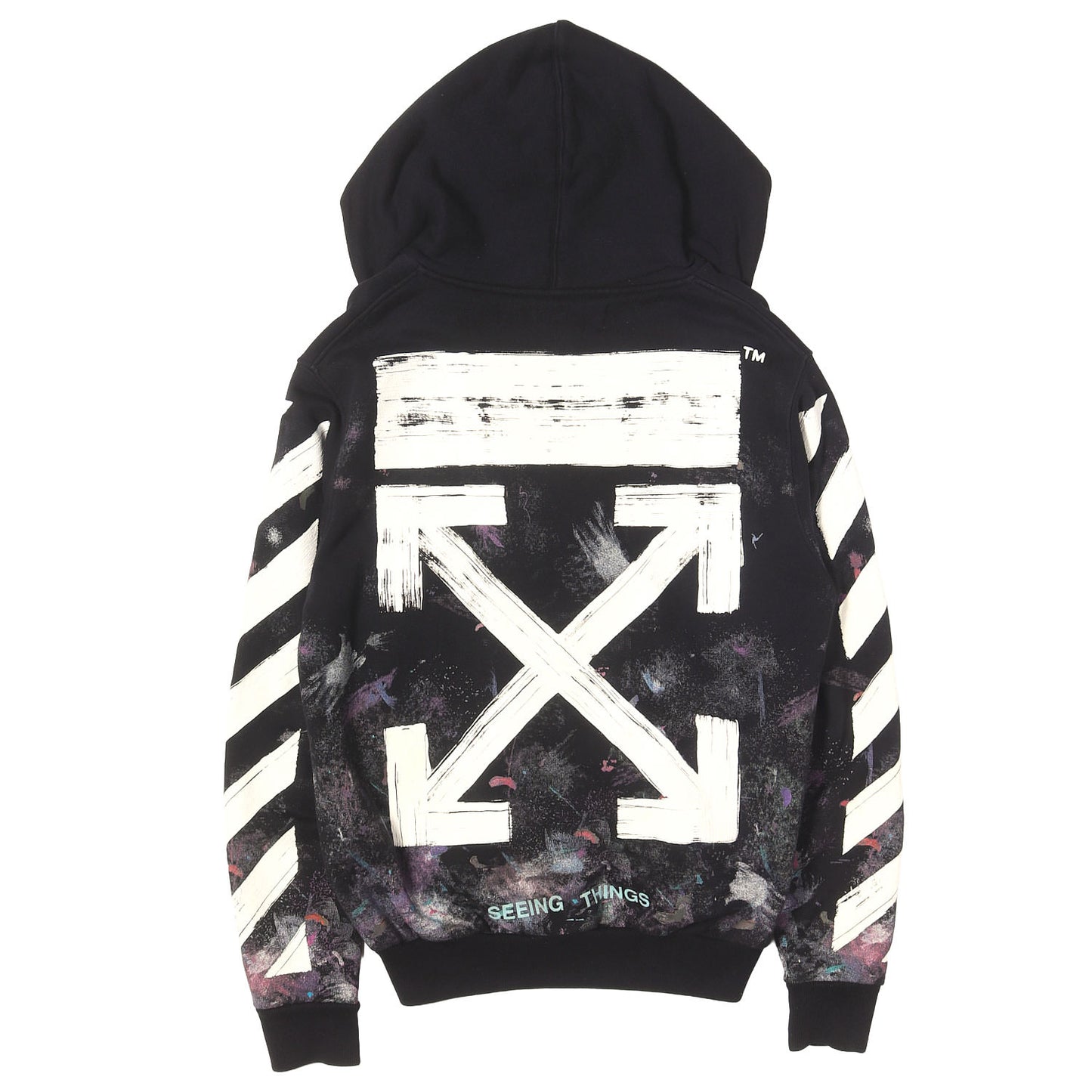 ギャラクシー柄 アローマーク フルジップ スウェットパーカー(Diag Galaxy Brushed Zip Hoodie)