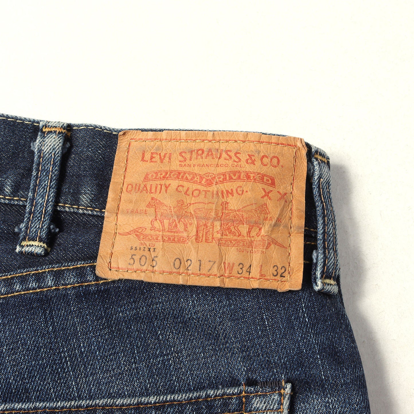00s 1967年復刻 551ZXX 505-0217 ローライズ デニムパンツ / 日本製 67505