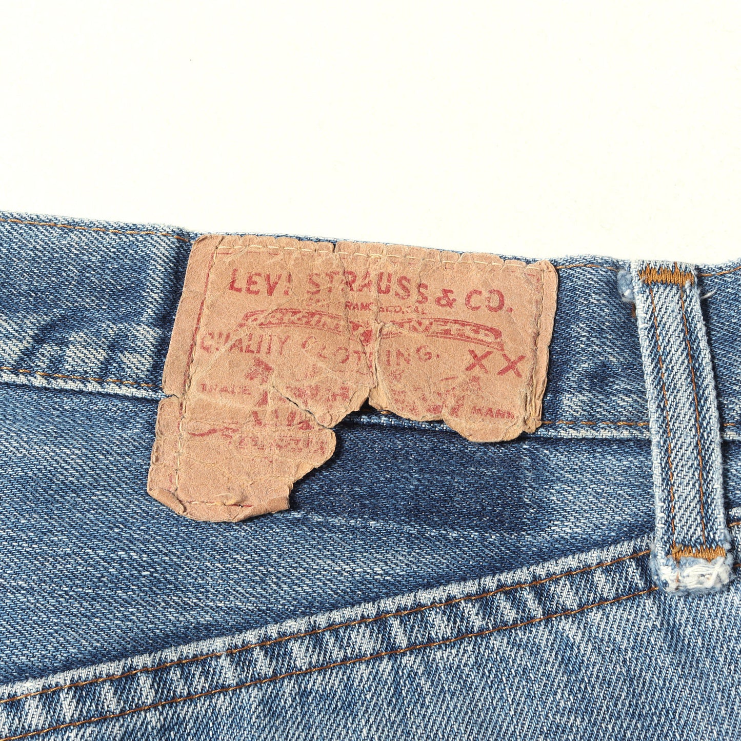 [希少 ビッグサイズ] 70s 501 66前期 デニムパンツ / USA製 ボタン裏刻印6