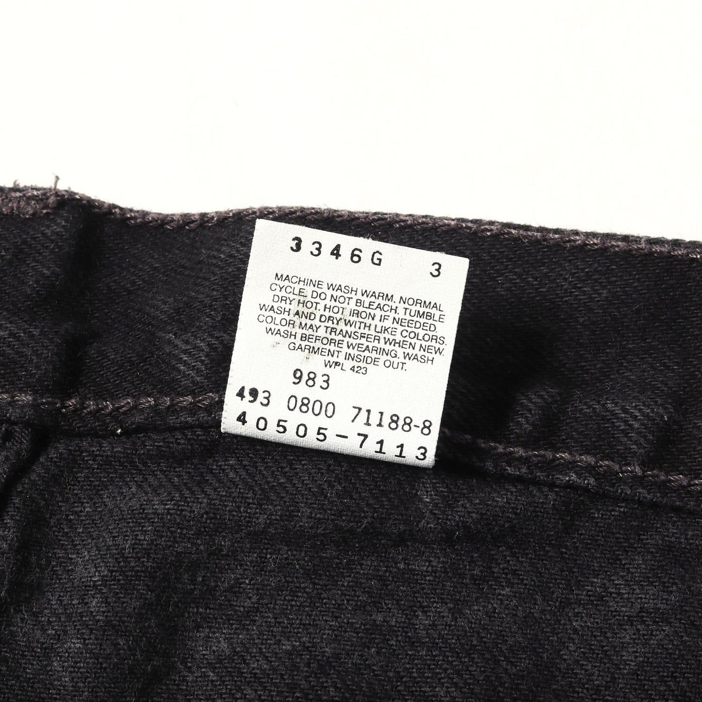 [ビッグサイズ] 00s 505 後染め ブラック デニムパンツ / メキシコ製 40505-7113