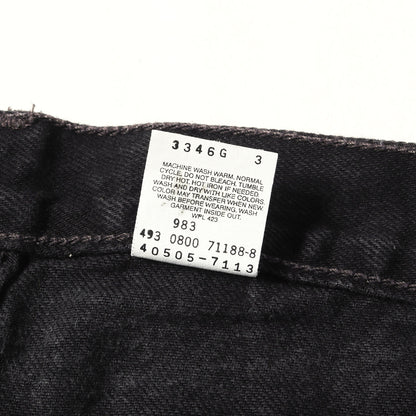[ビッグサイズ] 00s 505 後染め ブラック デニムパンツ / メキシコ製 40505-7113