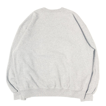 26SS チェックアップリケ アーチロゴ スウェット(Plaid Arc Crewneck)