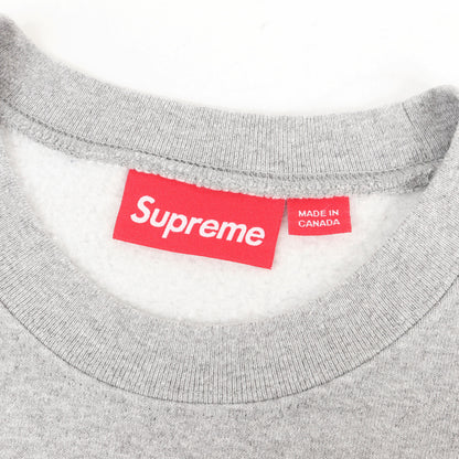 26SS チェックアップリケ アーチロゴ スウェット(Plaid Arc Crewneck)