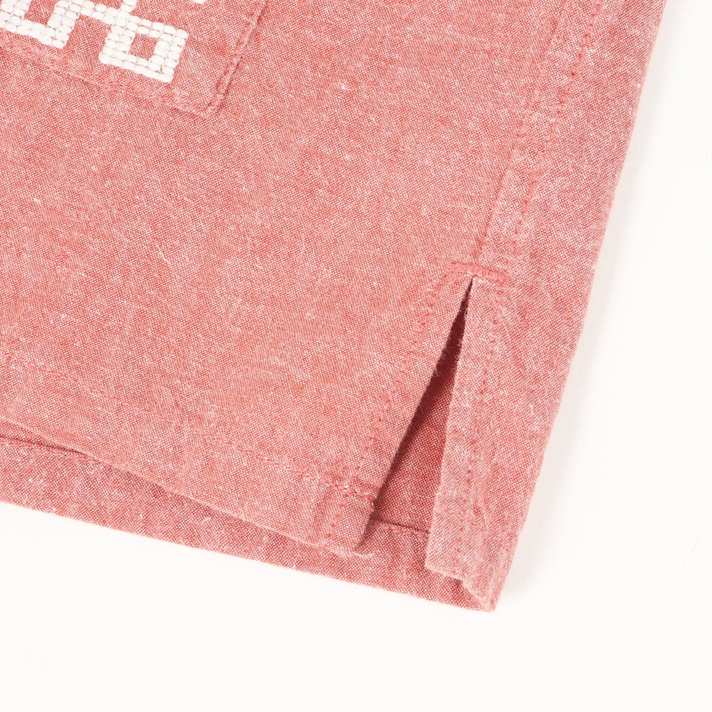 民族刺繍 シャンブレー グアヤベラシャツ / キューバシャツ(Guatemala Shirt)