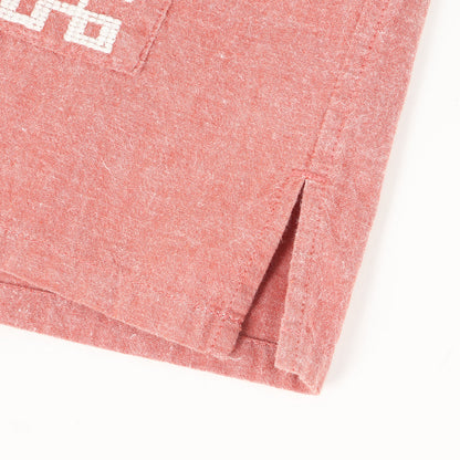 民族刺繍 シャンブレー グアヤベラシャツ / キューバシャツ(Guatemala Shirt)