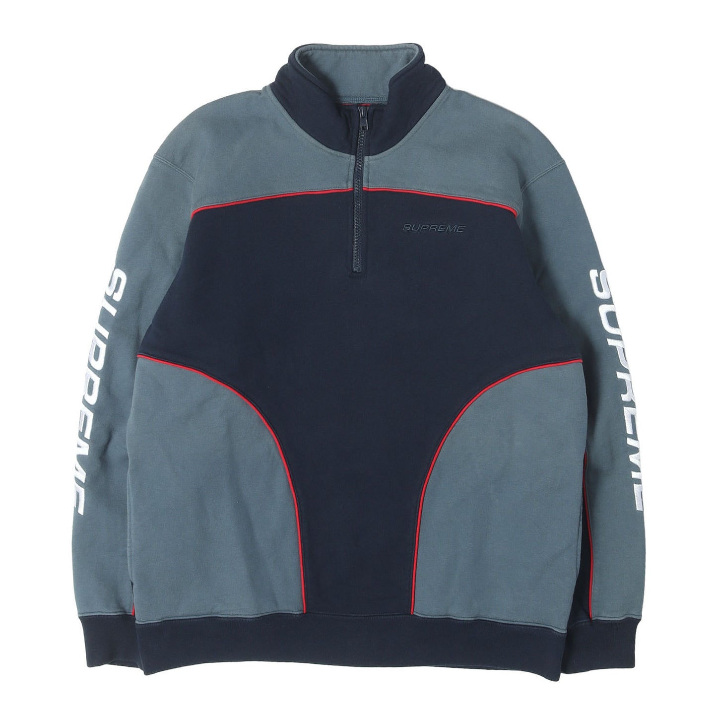 袖ロゴ刺繍 ハーフジップ スウェット(Speedway Half Zip Sweatshirt)