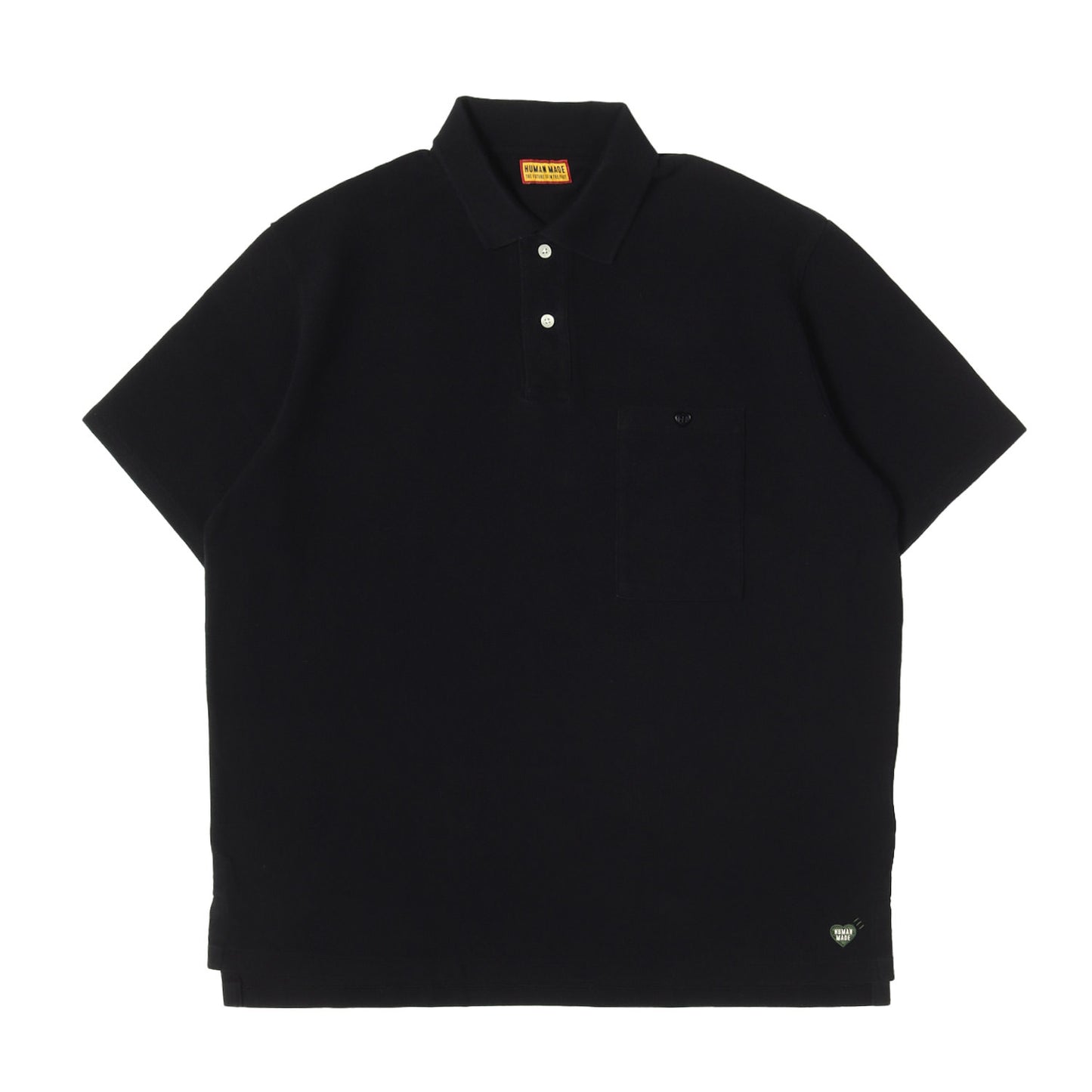 25SS ハートパッチ ビッグサイズ 鹿の子 ポロシャツ(BIG POLO SHIRT)