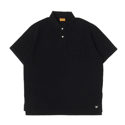 25SS ハートパッチ ビッグサイズ 鹿の子 ポロシャツ(BIG POLO SHIRT)