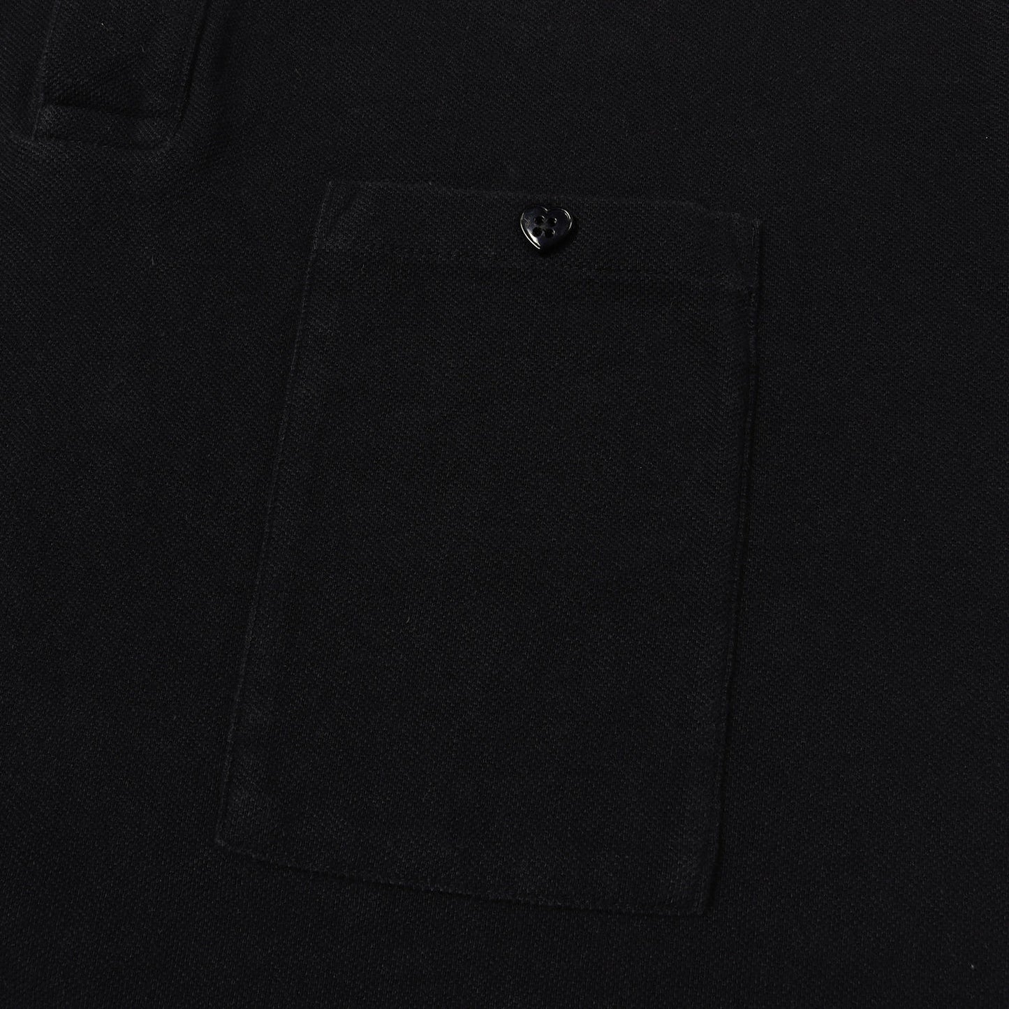 25SS ハートパッチ ビッグサイズ 鹿の子 ポロシャツ(BIG POLO SHIRT)