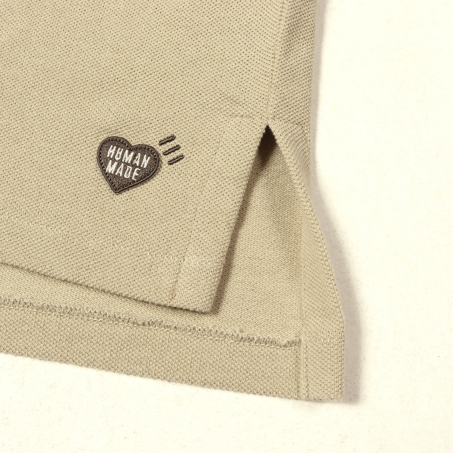 25SS ハートパッチ ビッグサイズ 鹿の子 ポロシャツ(BIG POLO SHIRT)