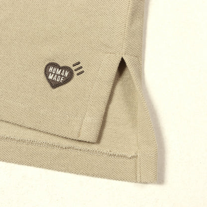 25SS ハートパッチ ビッグサイズ 鹿の子 ポロシャツ(BIG POLO SHIRT)